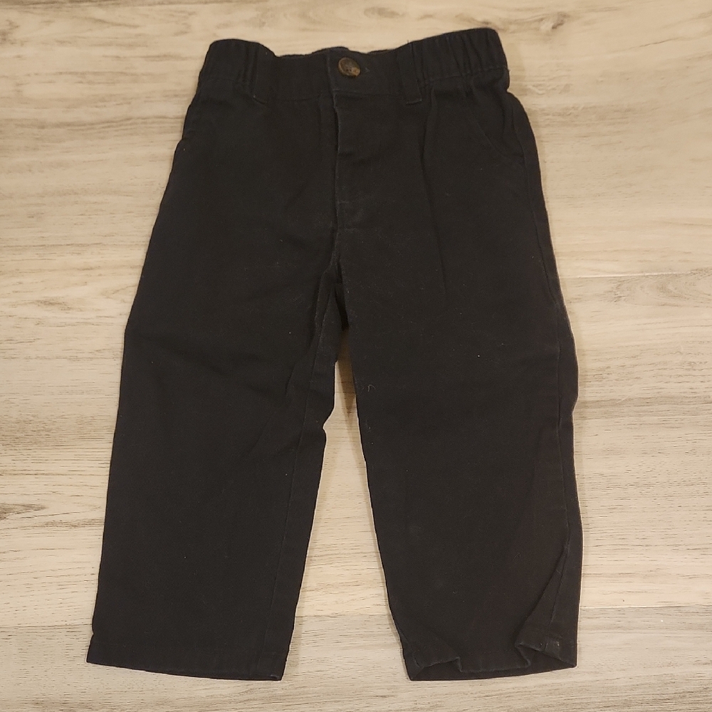 Carter's Black Khaki Pants Size 18 Months